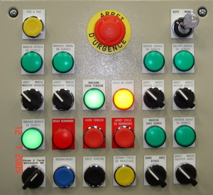 Control board for automatic machine